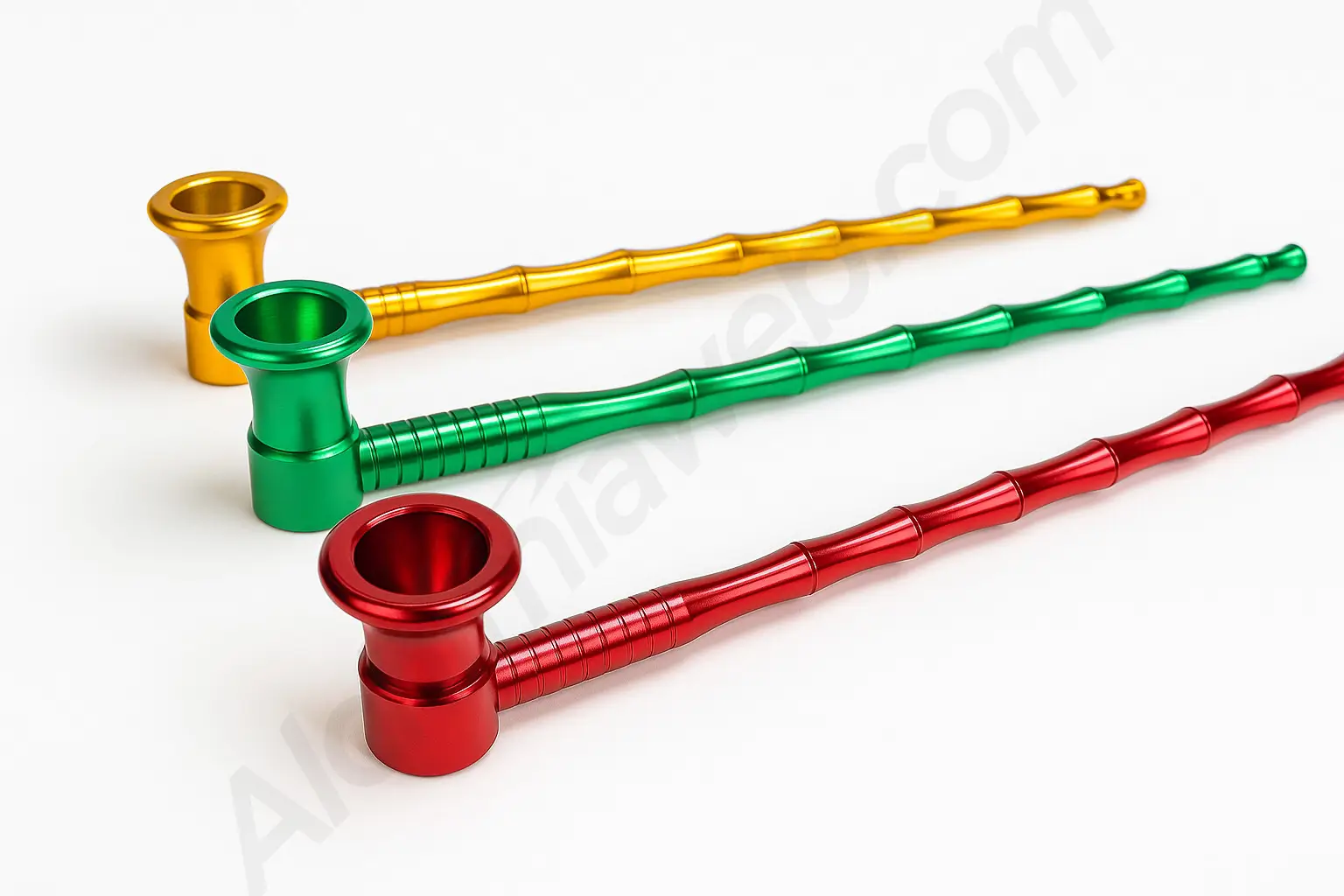 Black Leaf Long Metal Pipe – Alchimia Grow Shop