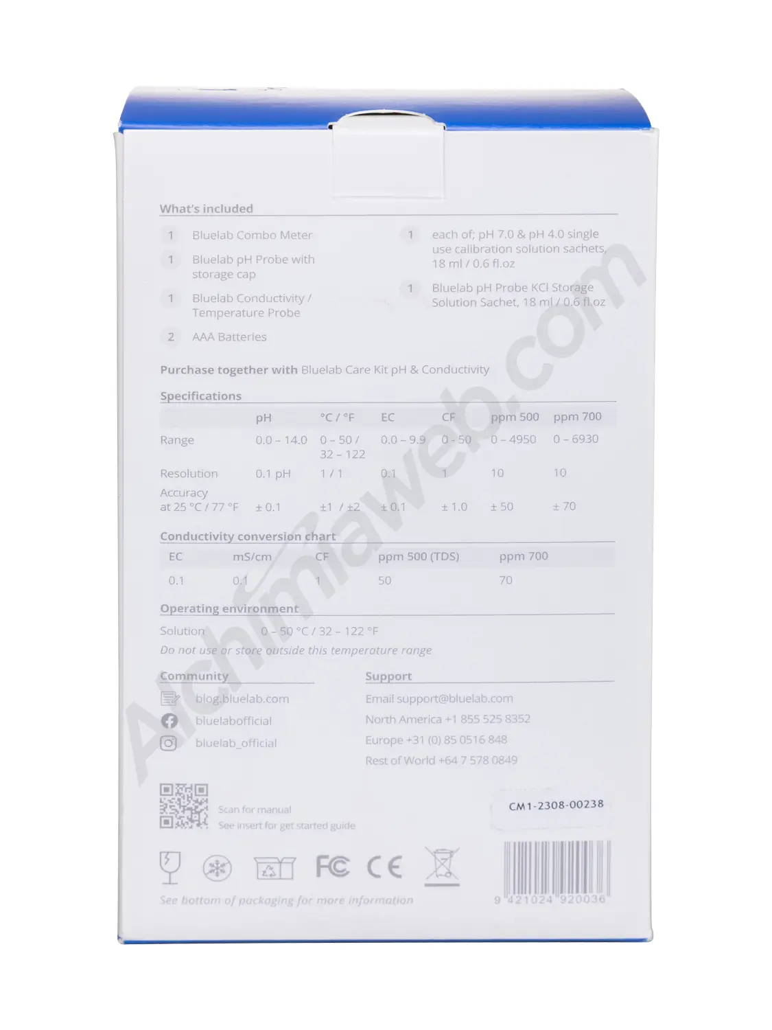 Bluelab Combo Meter - pH, EC and Temp – Alchimia Grow Shop